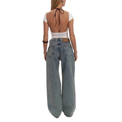 Retro straight-leg pants offering a timeless classic style with modern comfort and elegance