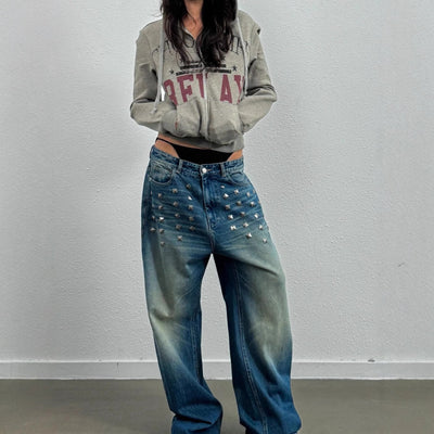 Stylish Gothic jeans featuring unique design and high-quality fabric for a bold, modern look