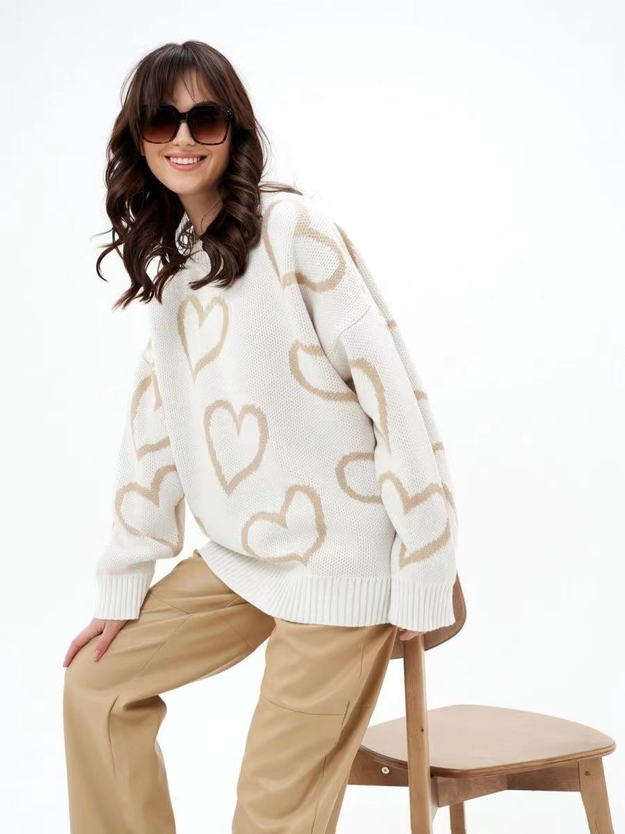 Detailed image of a cozy sweater perfect for cold weather, showcasing comfortable knitwear and warmth