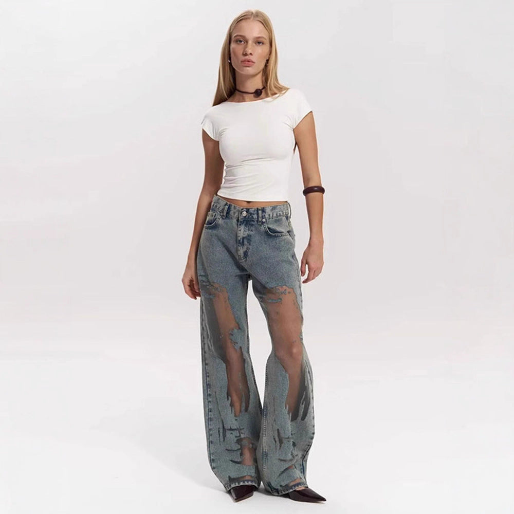 Retro straight-leg pants offering a timeless classic style with modern comfort and elegance