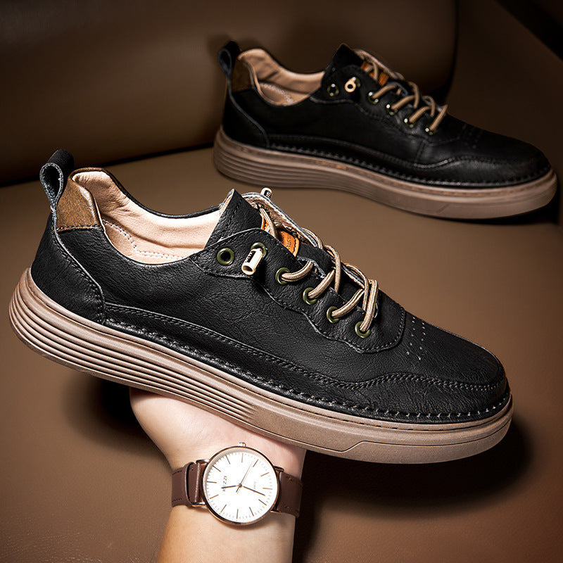 Elegant cowhide sports shoes combining durability and style for optimal athletic performance