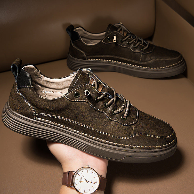 Elegant cowhide sports shoes combining durability and style for optimal athletic performance