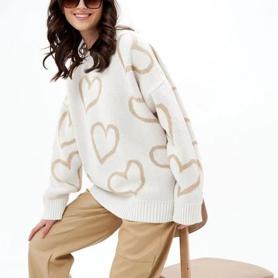 Detailed image of a cozy sweater perfect for cold weather, showcasing comfortable knitwear and warmth