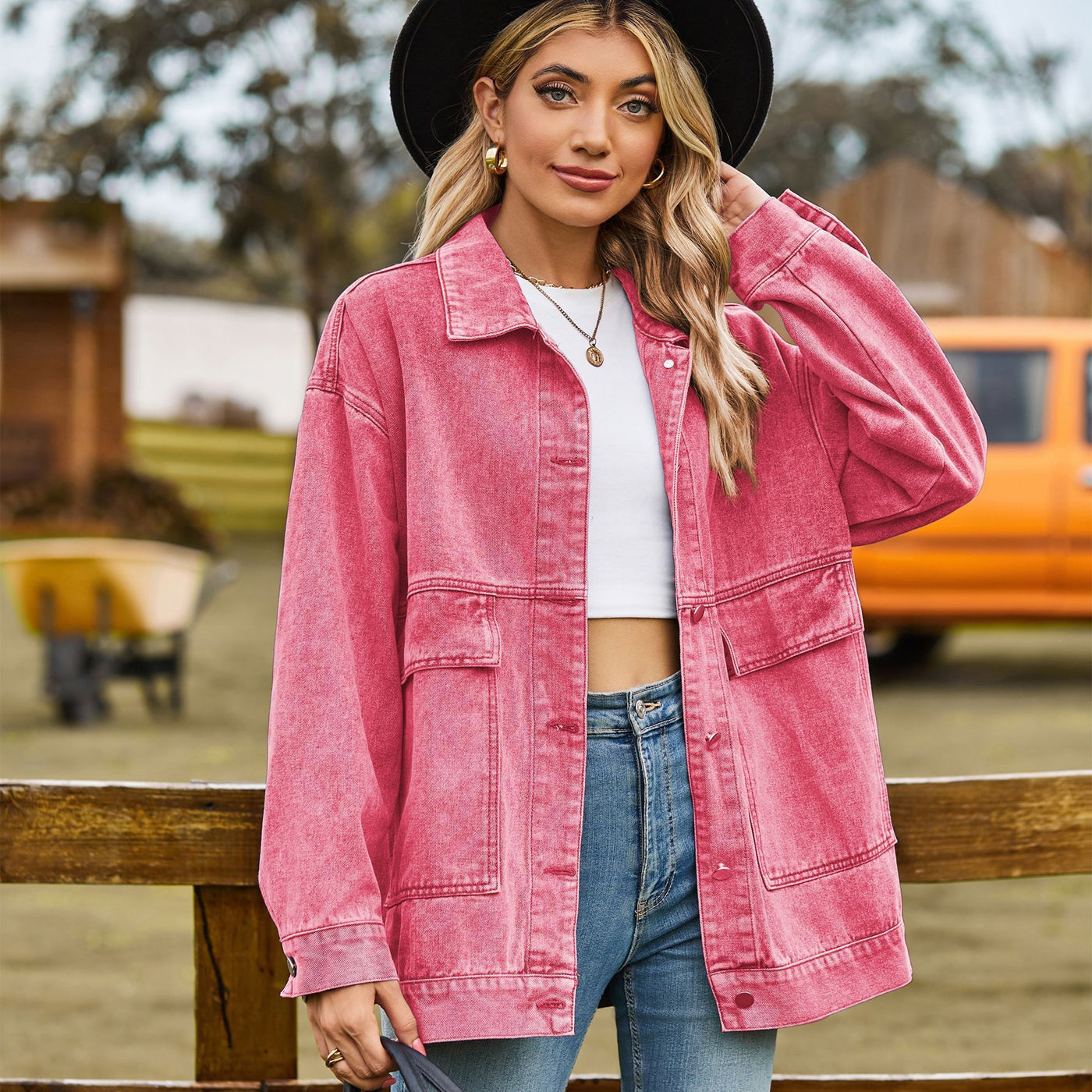 Vintage-inspired retro denim jacket showcasing classic style and timeless fashion appeal for all occasions